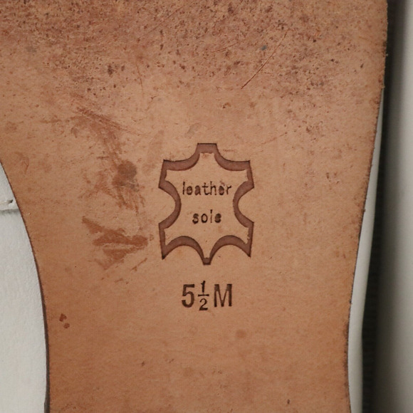 Enzo Angiolini Shoes Womens 5.5 Leather Loafers Gray Beige Lizzia Flats Slip On - Picture 11 of 14